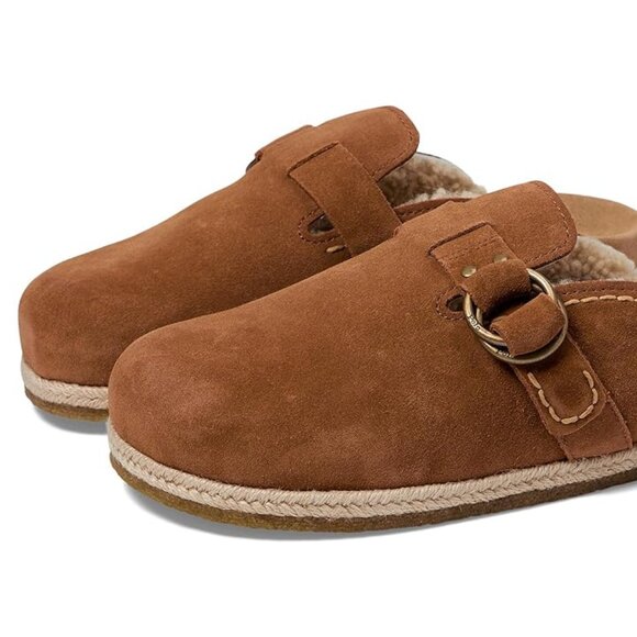 NWT  WITH BOX Polo Ralph Lauren Men\'s Turbach Shearling-Lined Suede Slip-on Clog